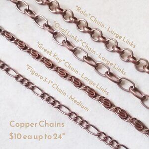 Copper Chain Listing! Need a Copper or Bronze Chain for Your Pendant?